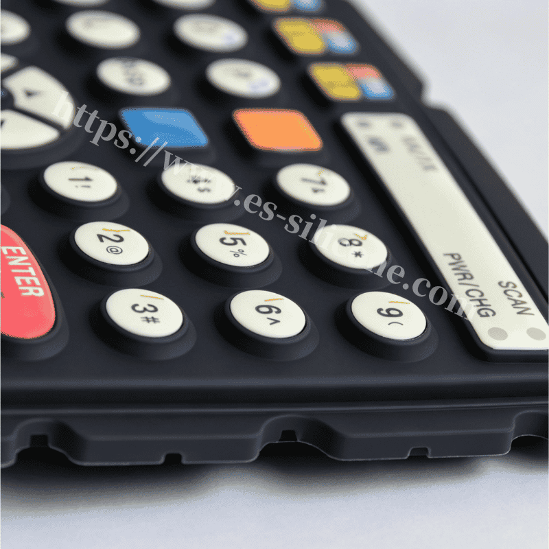 Anti-stain silikone tastatur til dataterminaler