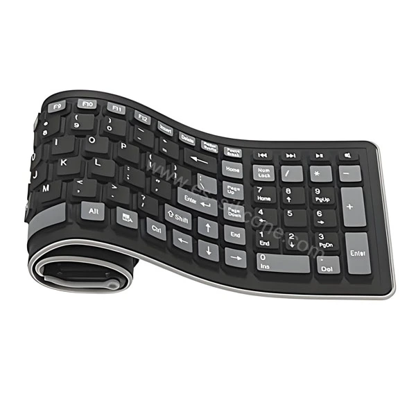 Støvtæt og vandtæt fleksibelt tastatur