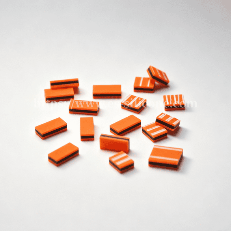 YS-type – orange ledende silikone zebrastrimmel